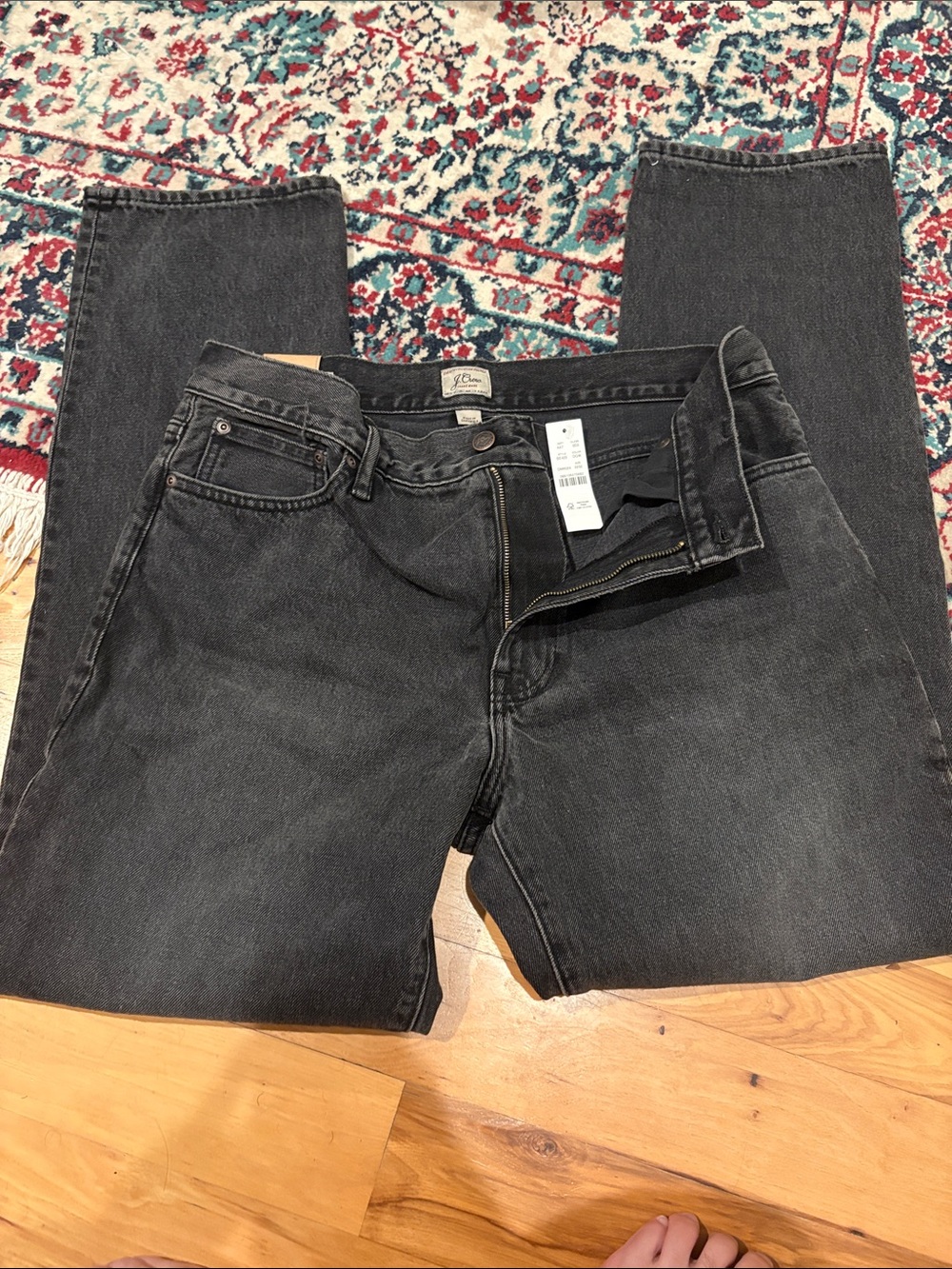J. Crew Straight Men’s Jeans in Washed Black NWT